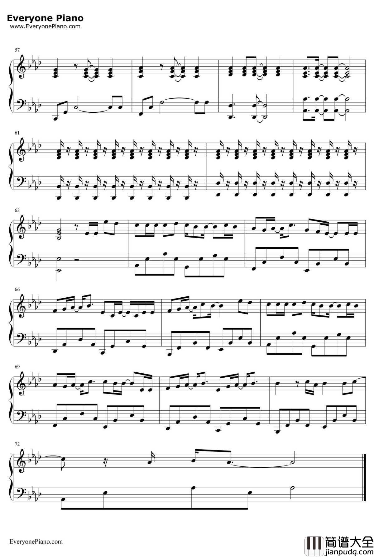 阳光不锈钢琴谱_王源_我们的少年时代插曲