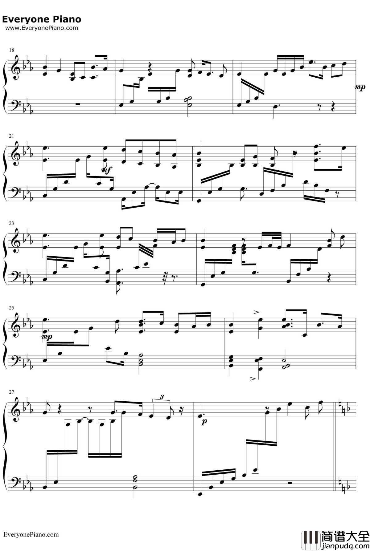 You_Raise_Me_Up钢琴谱_JoshGroban