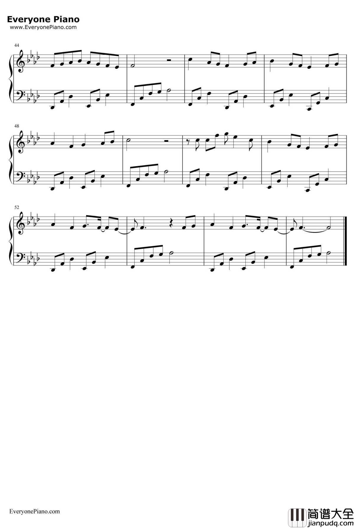 你一定要是个孩子钢琴谱_蔡琴_大护法主题曲