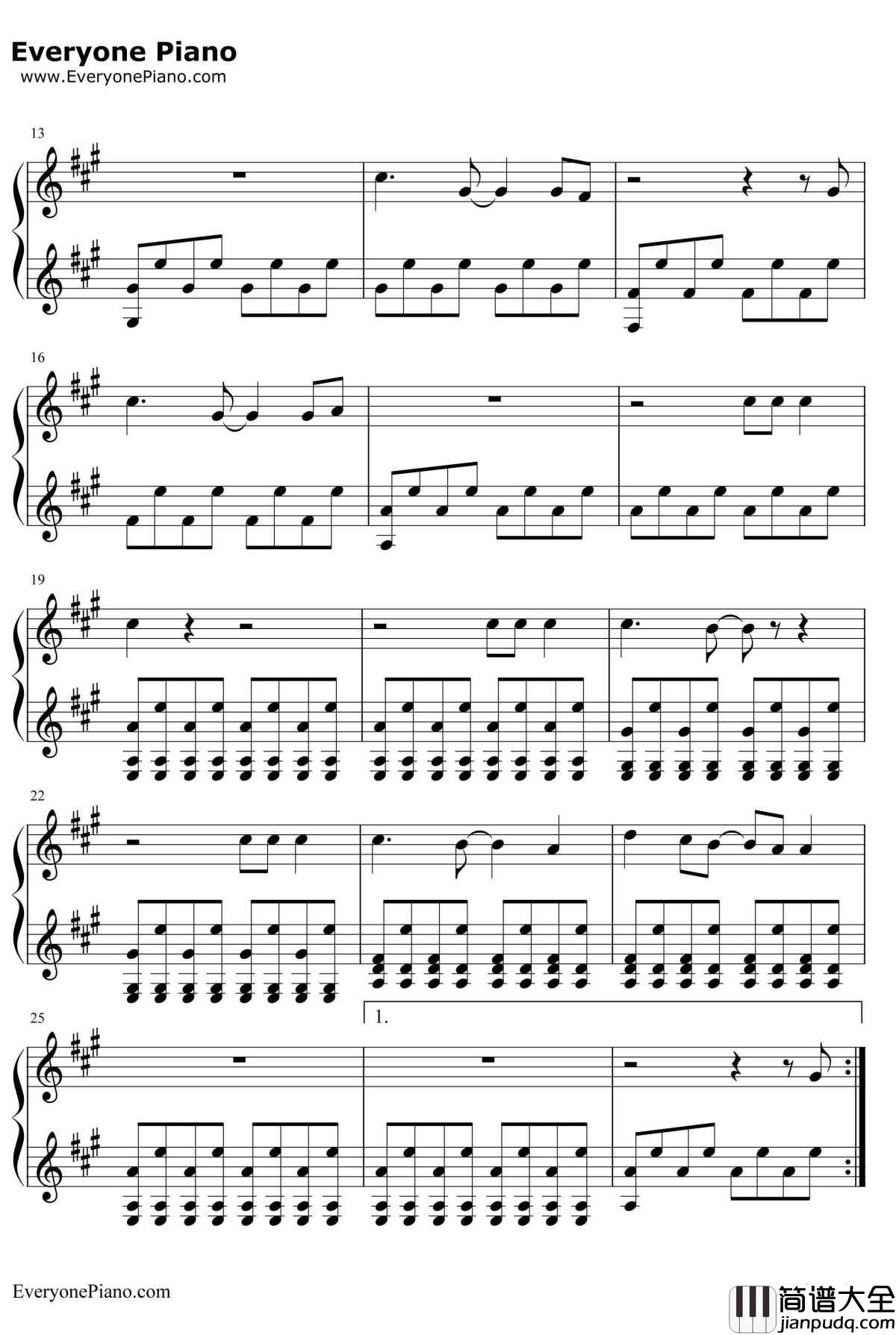 Chasing_Cars伴奏钢琴谱_SnowPatrol