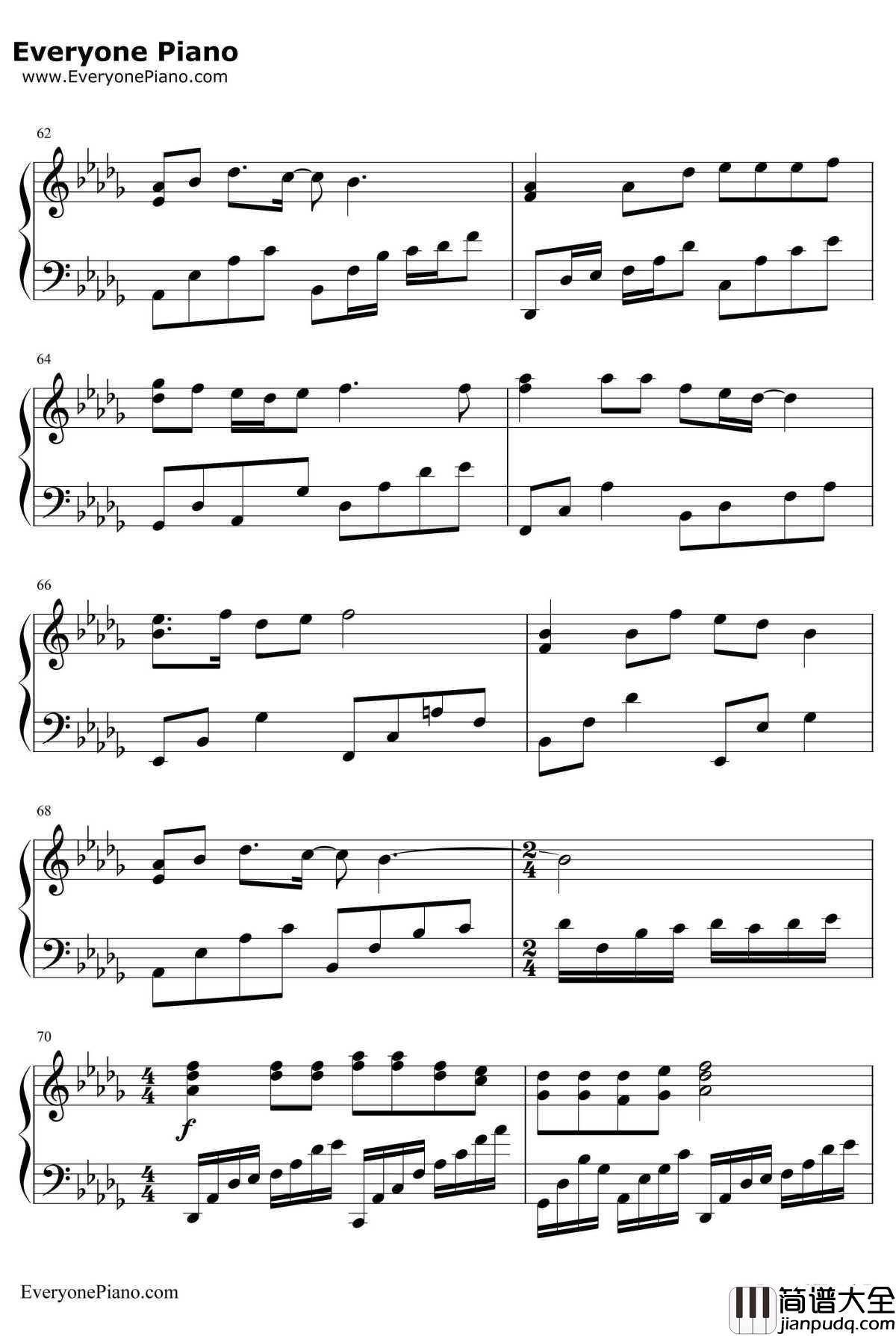 爱的回答钢琴谱_辛晓琪