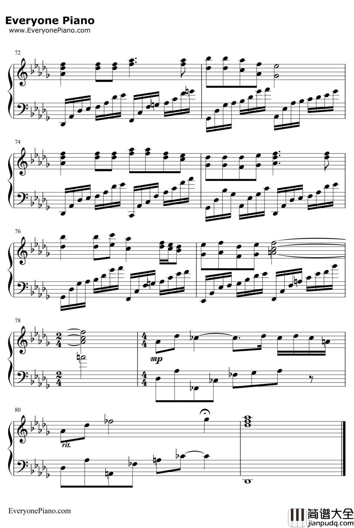 爱的回答钢琴谱_辛晓琪