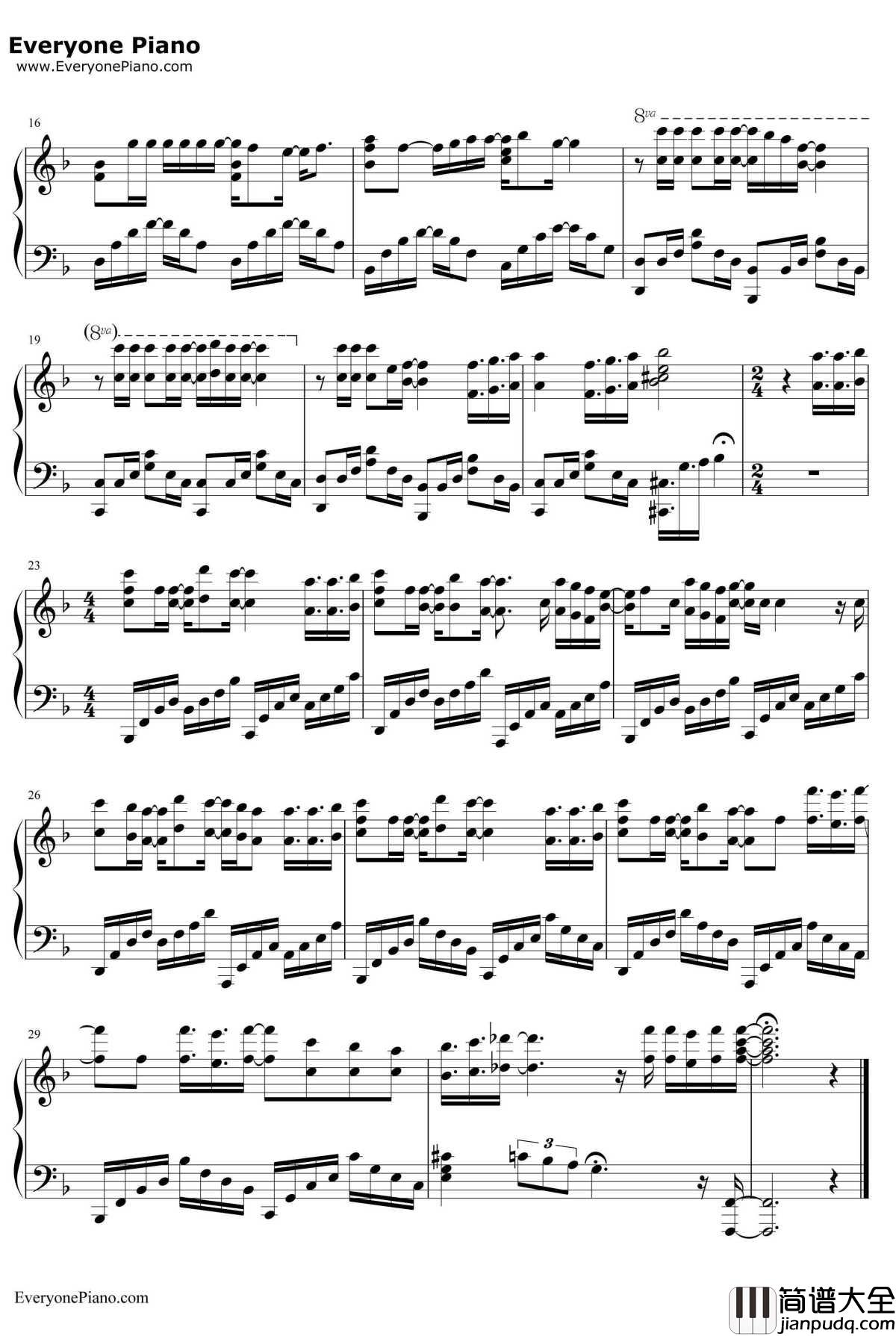 ドキドキの風钢琴谱_村川梨衣_我太受欢迎了该怎么办ED