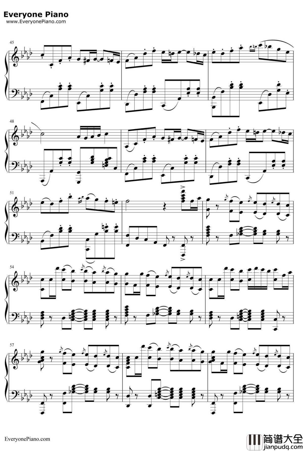 君往何处钢琴谱_M2U_QuoVadis_节奏大师精选曲目