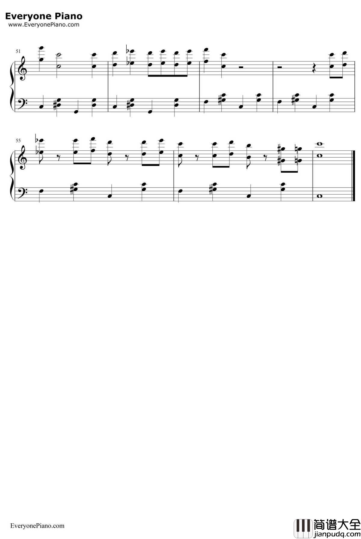 神探夏洛克主题曲钢琴谱_DavidArnoldandMichaelPrice_简单版