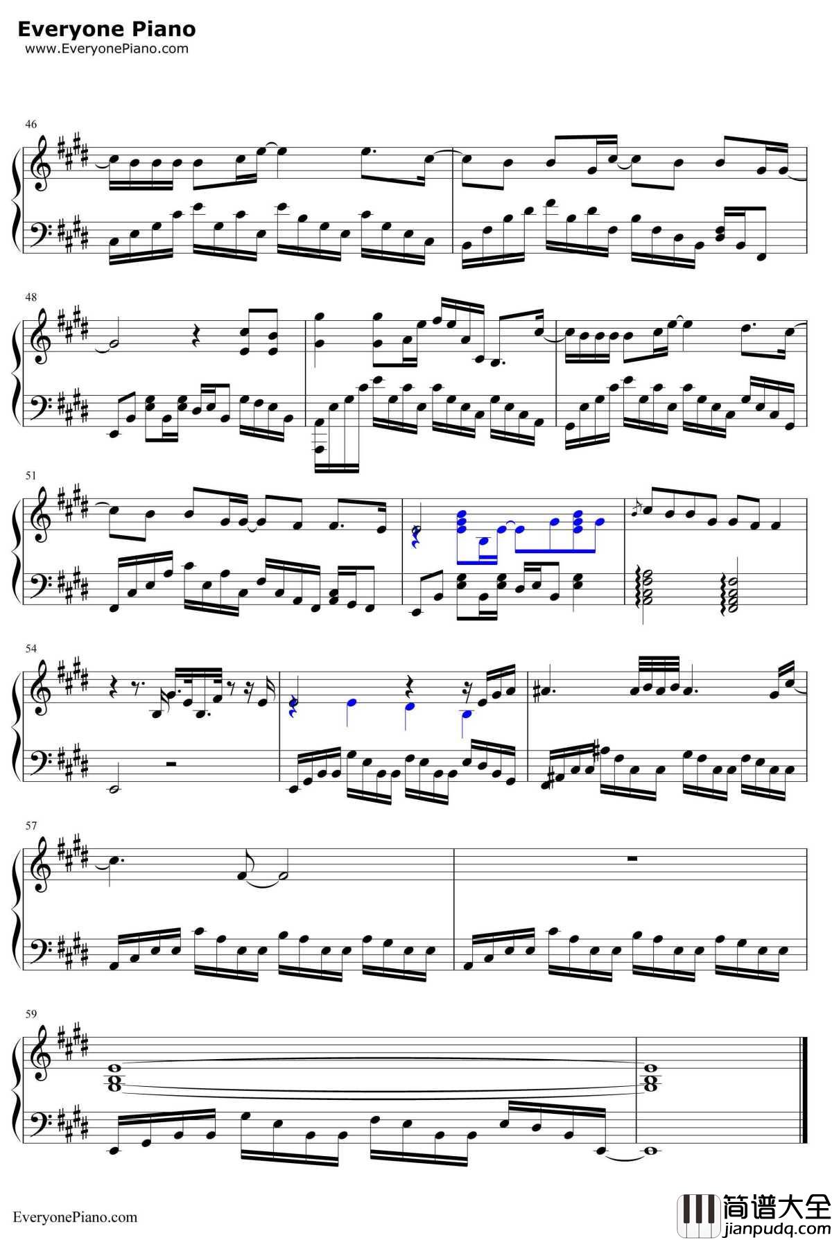 你的背包钢琴谱_陈奕迅