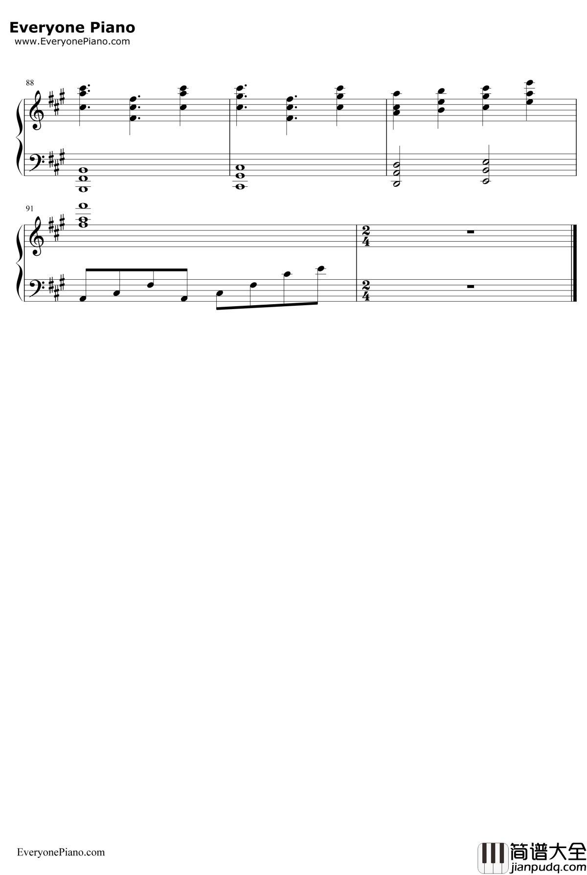 幽雅に咲かせ墨染の桜～BorderofLife钢琴谱_东方Project_幽雅に咲かせ墨染の桜～BorderofLife