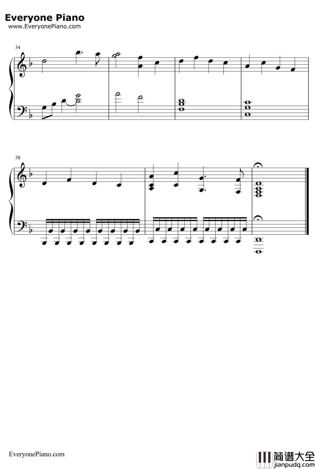 Oogway_Ascends钢琴谱_HansZimmer_功夫熊猫OST