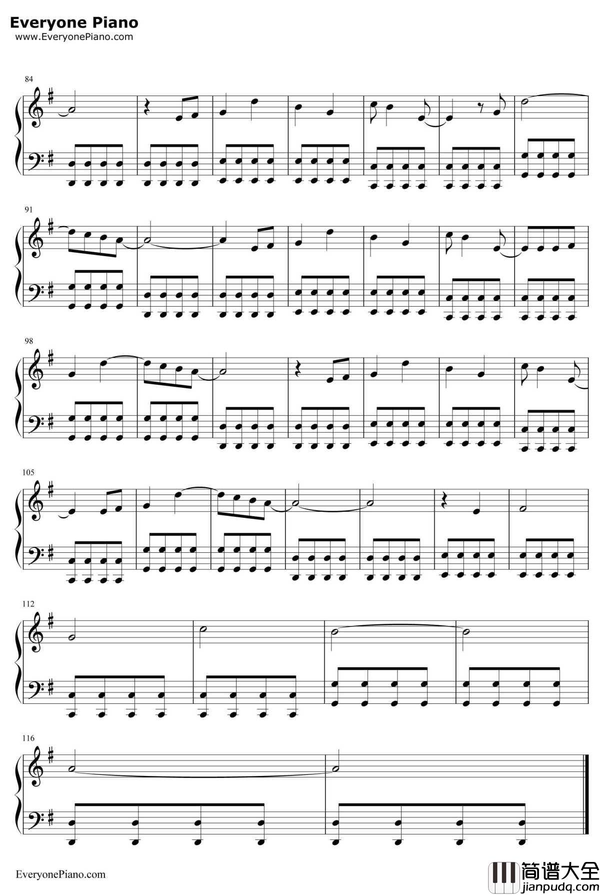 心之焰钢琴谱_邓紫棋_楚乔传片尾曲