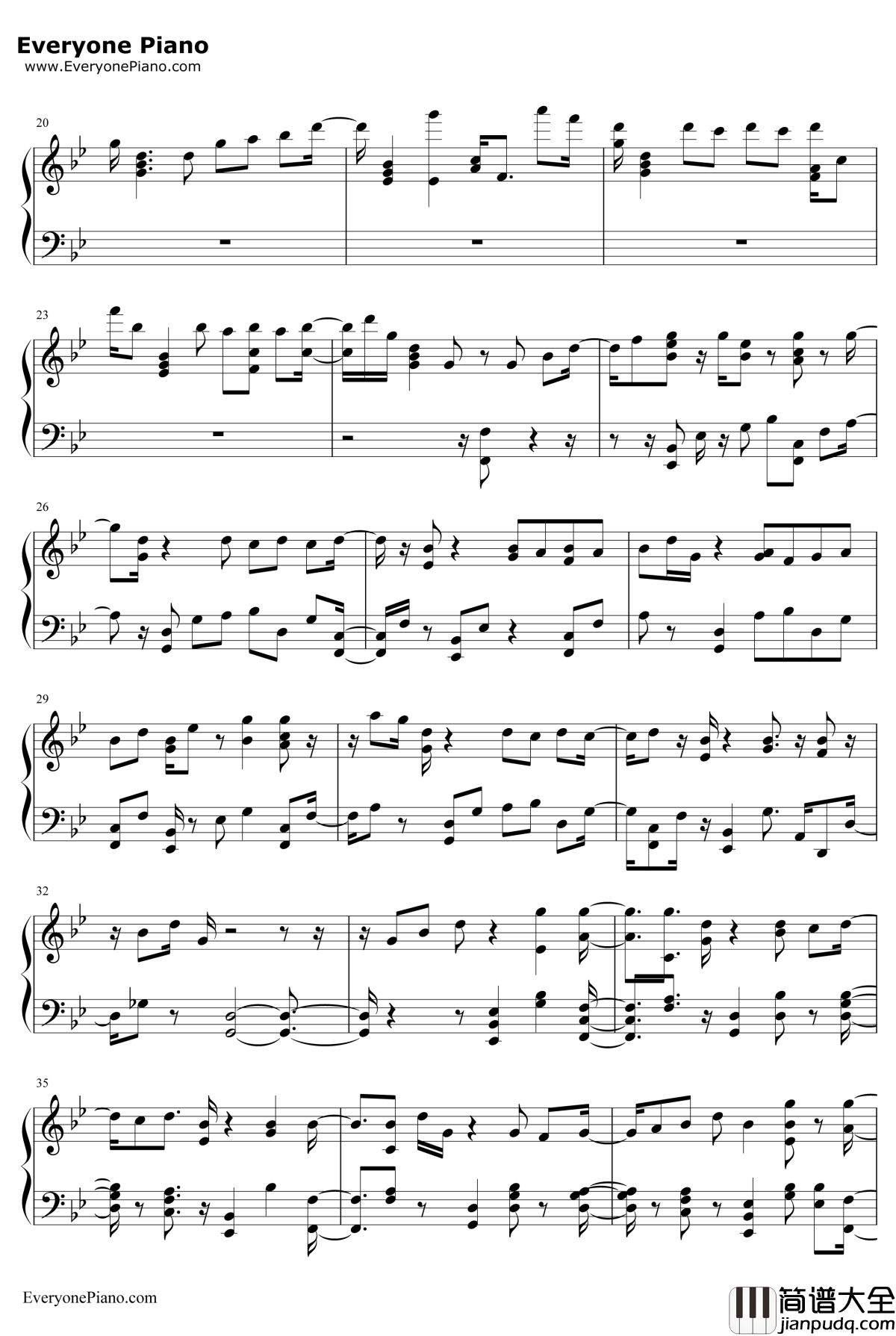 Byte钢琴谱_MartinGarrixBrooks