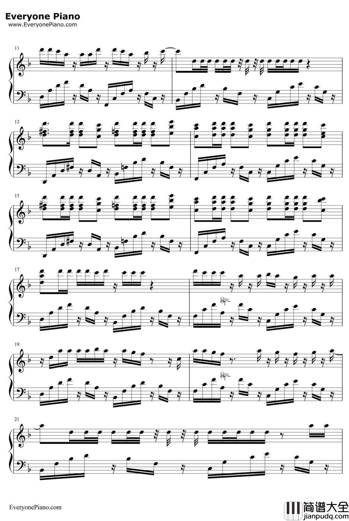 Numb钢琴谱_LinkinPark林肯公园_麻木_LinkinPark