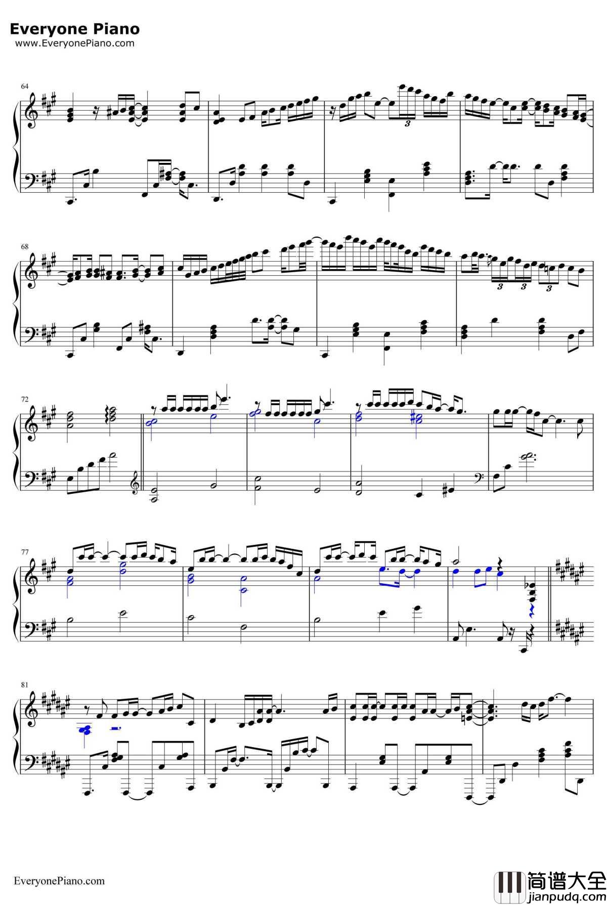 Rain钢琴谱_秦基博_言叶之庭主题曲