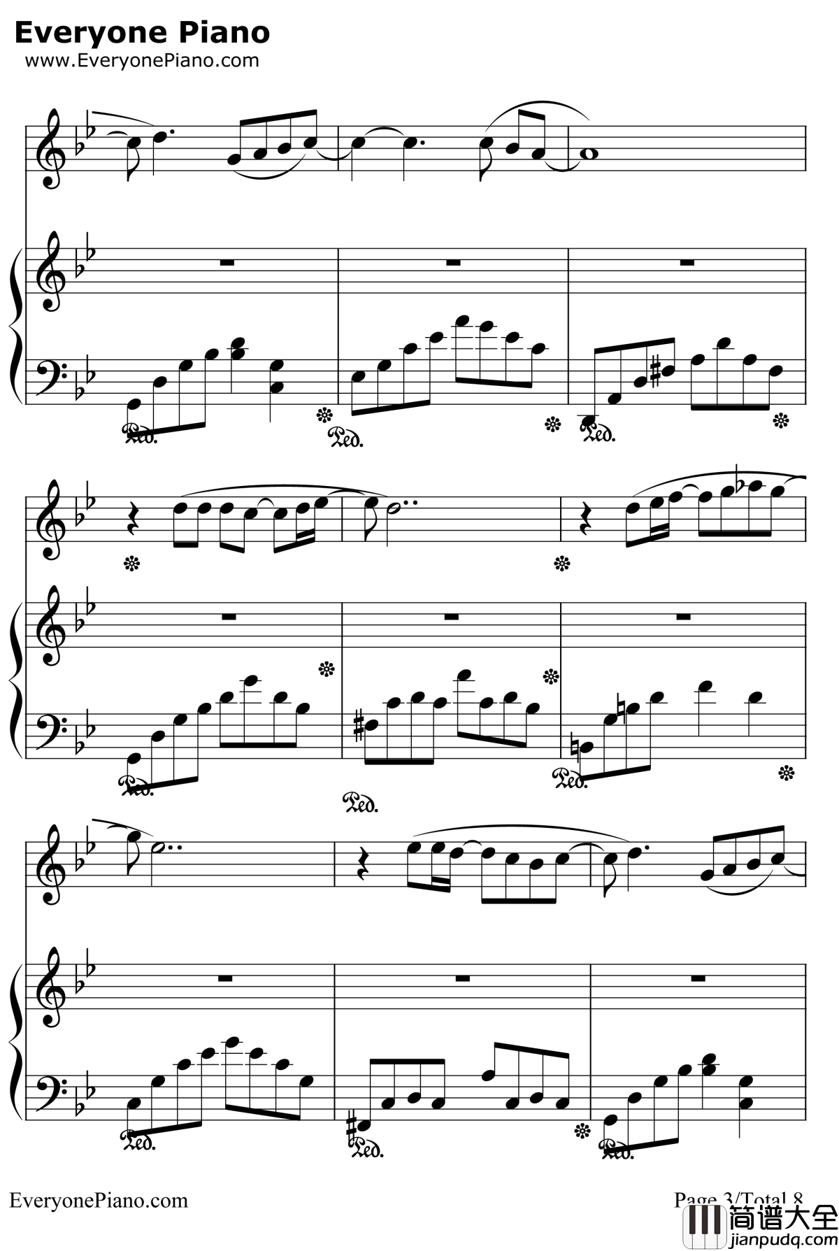 枯叶蝶钢琴谱_许艺娜_花非花雾非雾片尾曲