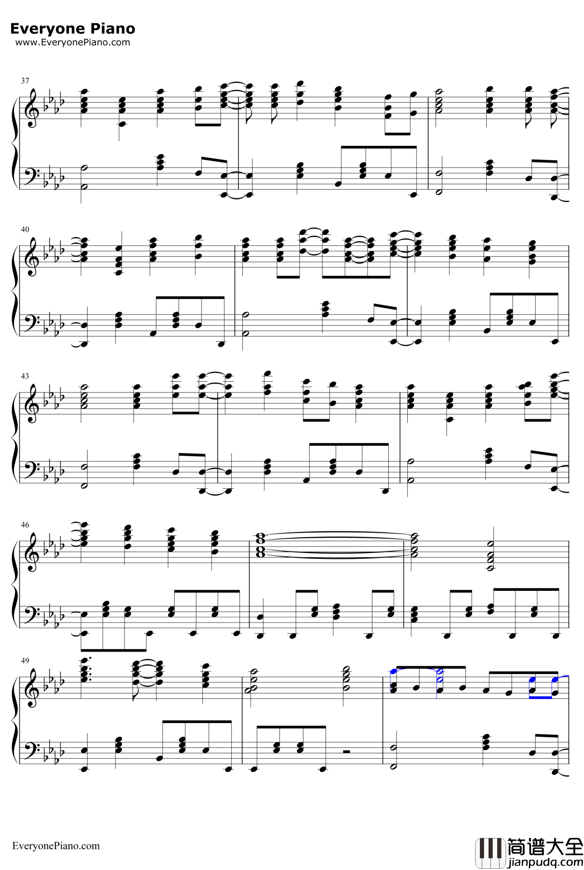 World_Étude钢琴谱_阿尔泰尔(CV:丰崎爱生)_Re:CreatorsED2