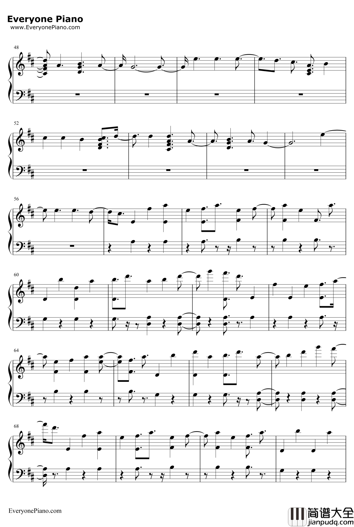 All_My_Love钢琴谱_CashCashftConorMaynard