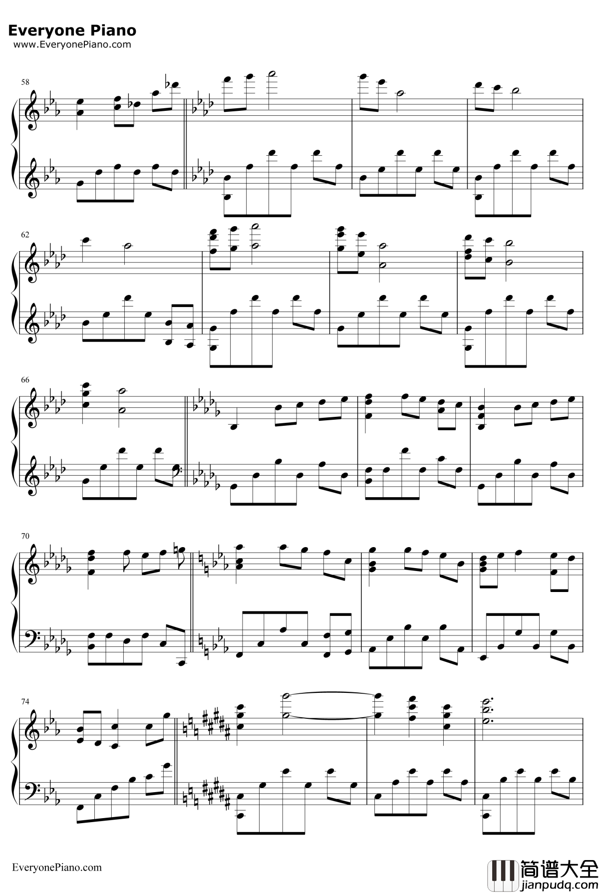 Walt钢琴谱_菅野洋子_东京残响OST