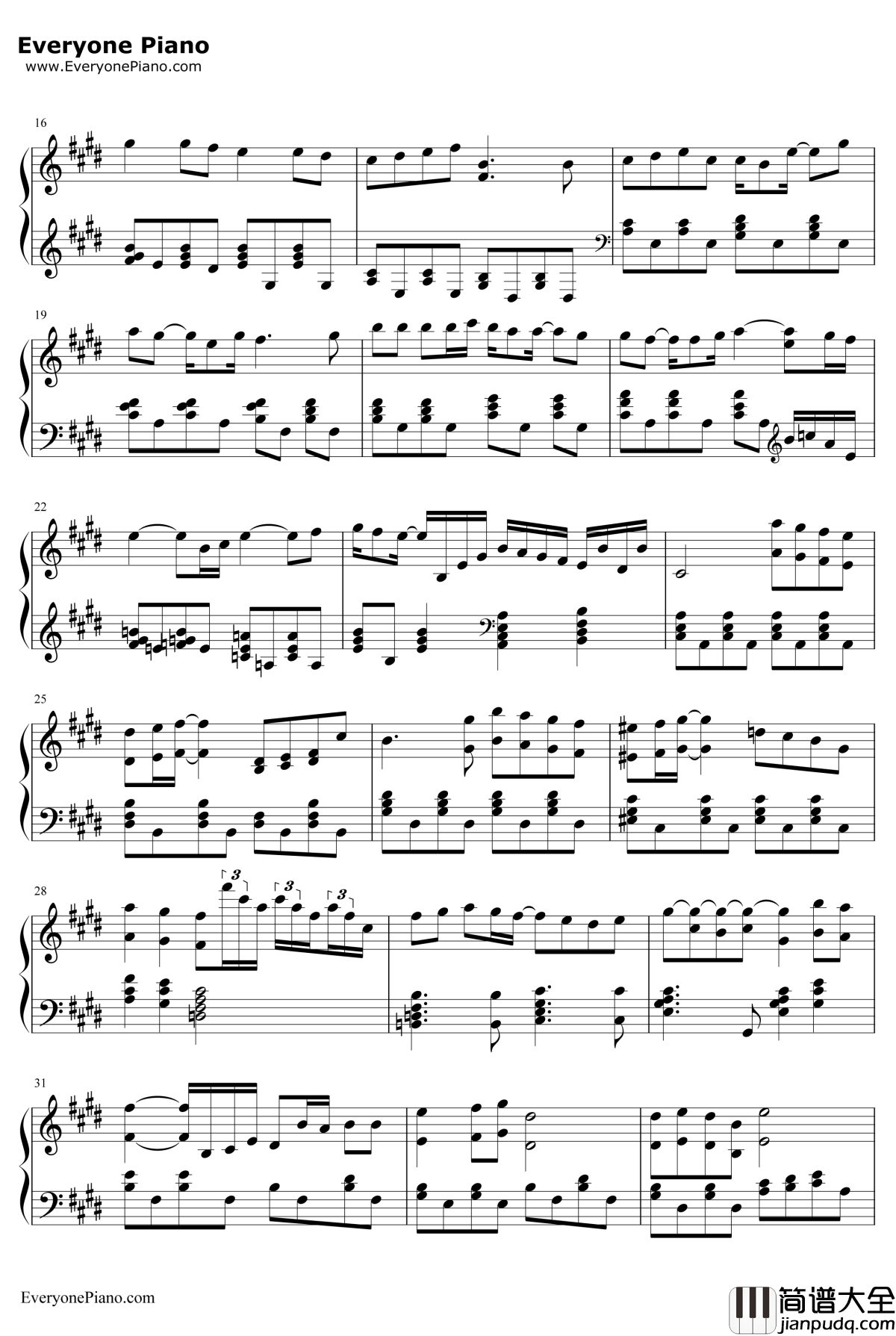 生命的旋律钢琴谱_白鸟英美子_MelodiesofLife_最终幻想9主题曲