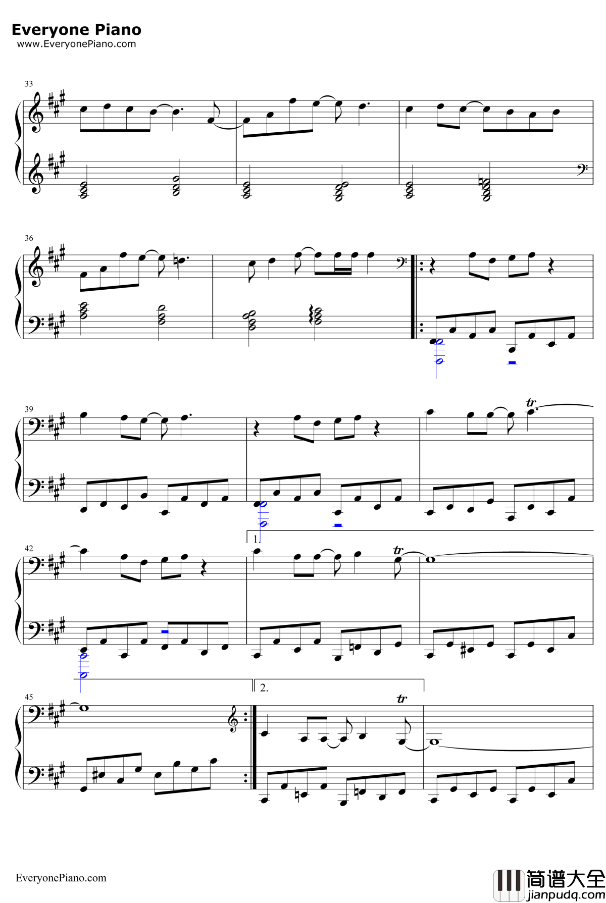 奇迹再现钢琴谱_毛华锋_迪迦奥特曼主题曲