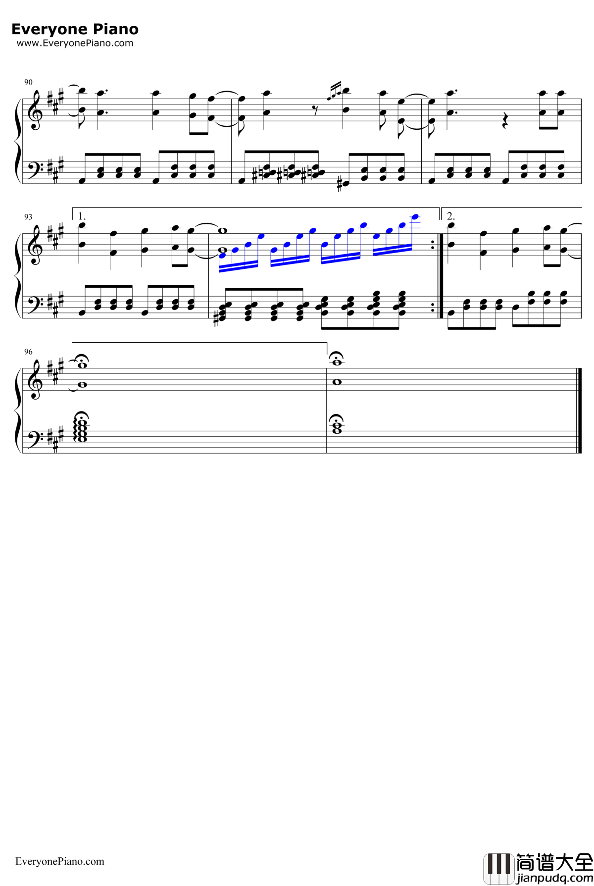 奇迹再现钢琴谱_毛华锋_迪迦奥特曼主题曲