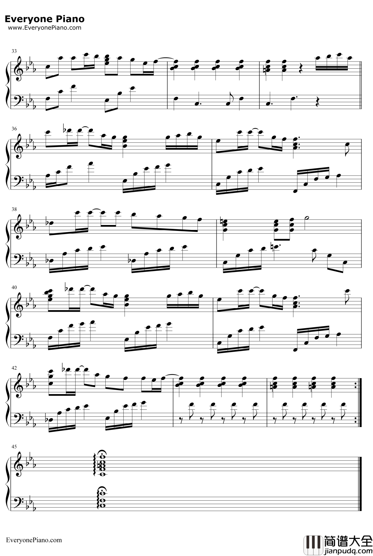 Sincerely_~Ever_Dream~钢琴谱_dream_棋魂ED3