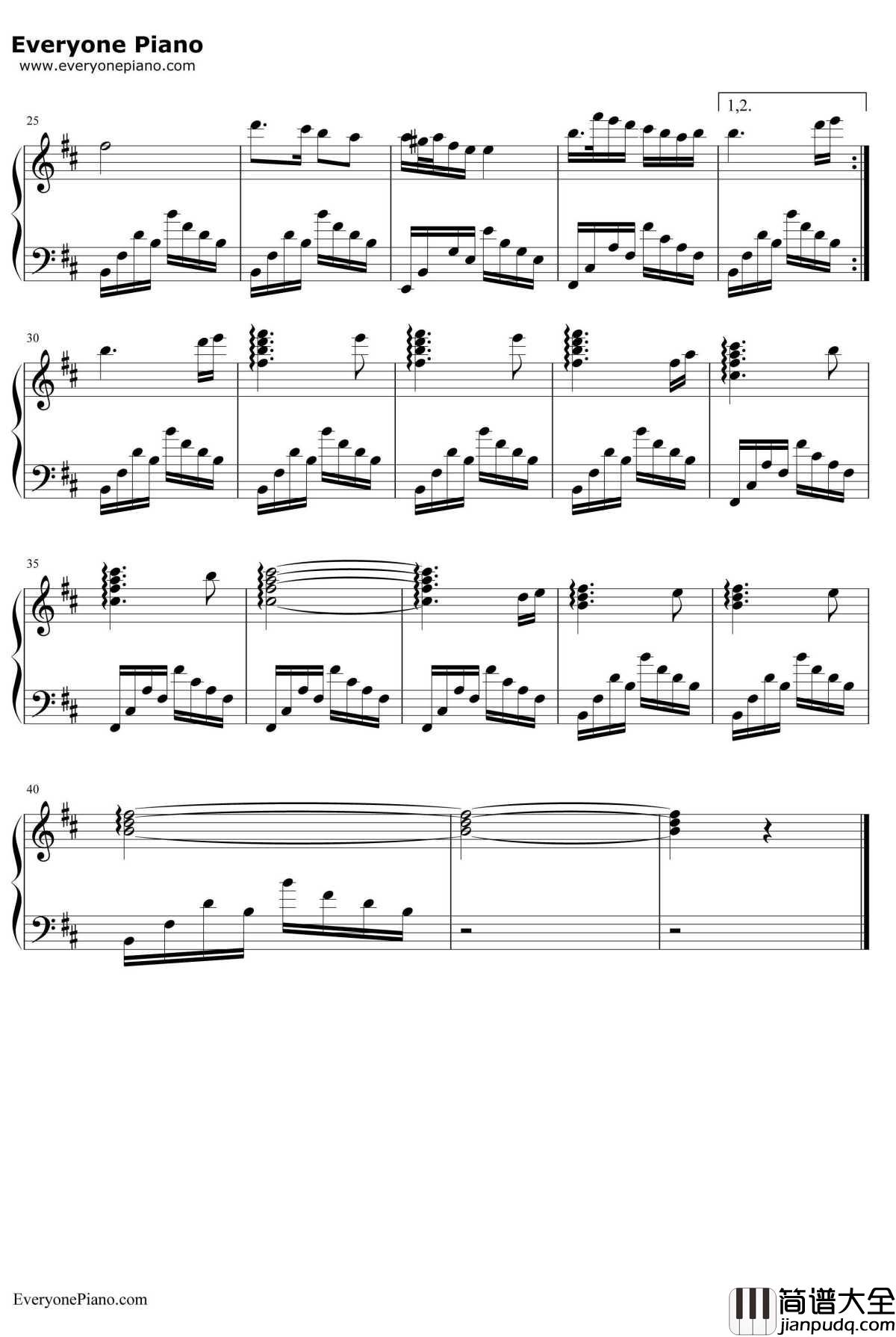 妹妹找哥泪花流钢琴谱_李谷一_小花插曲