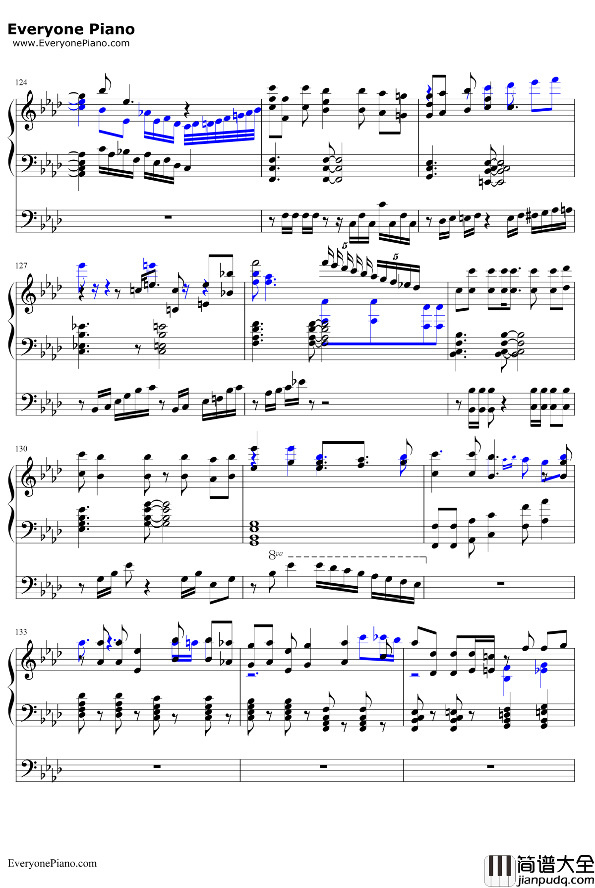 星を辿れば钢琴谱_大原ゆい子_小魔女学园ED1