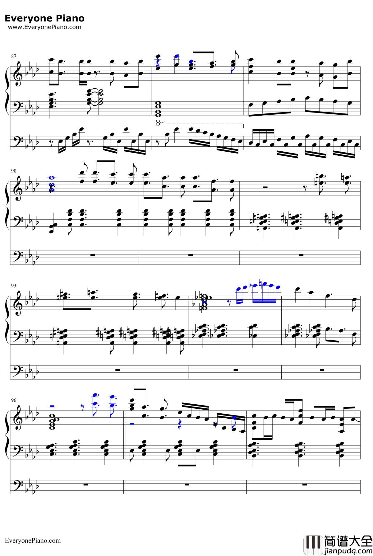 星を辿れば钢琴谱_大原ゆい子_小魔女学园ED1