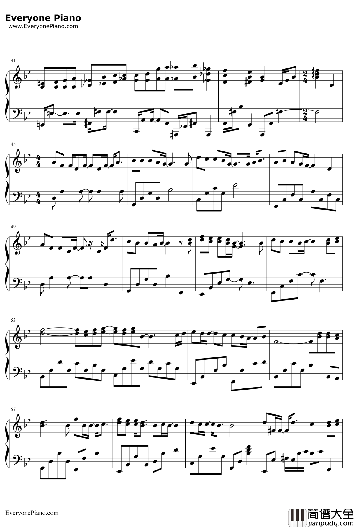 岁月缝花钢琴谱_陈学冬_小时代4灵魂尽头片尾曲