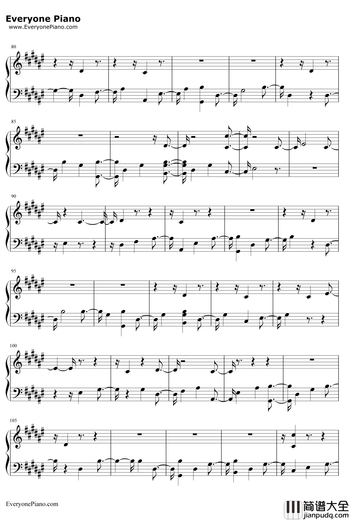 Miracles_Some_one_Special钢琴谱_ColdplayftBigSean