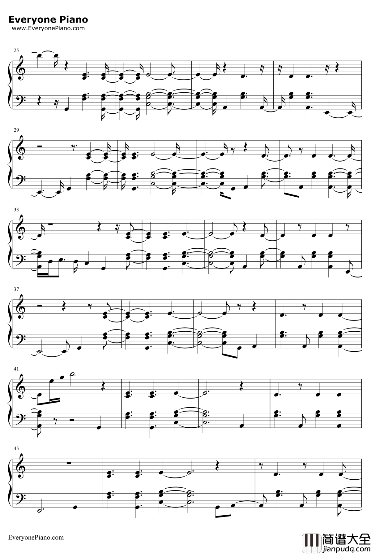 Prayers_Up钢琴谱_CalvinHarris