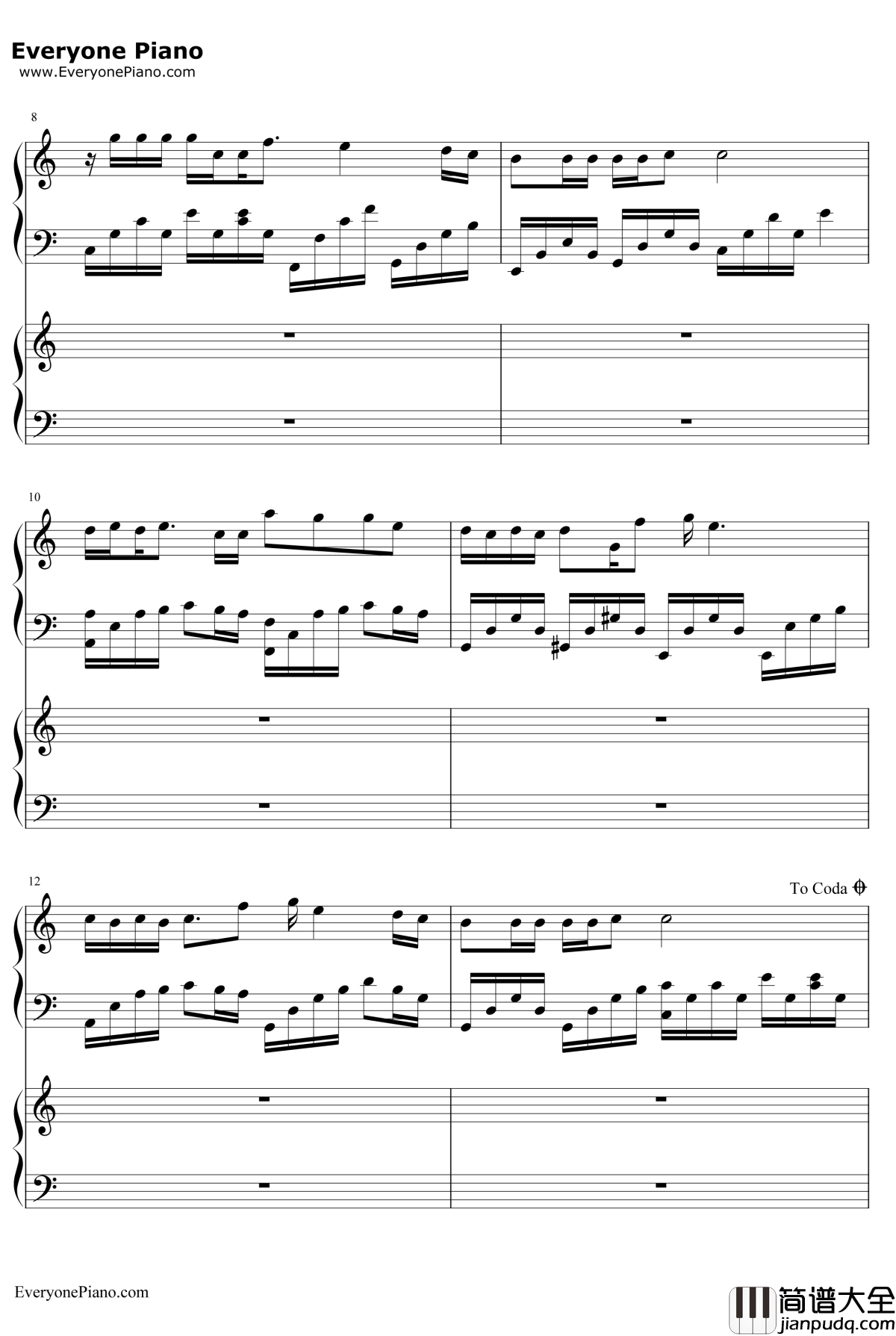 没有如果钢琴谱__梁静茹