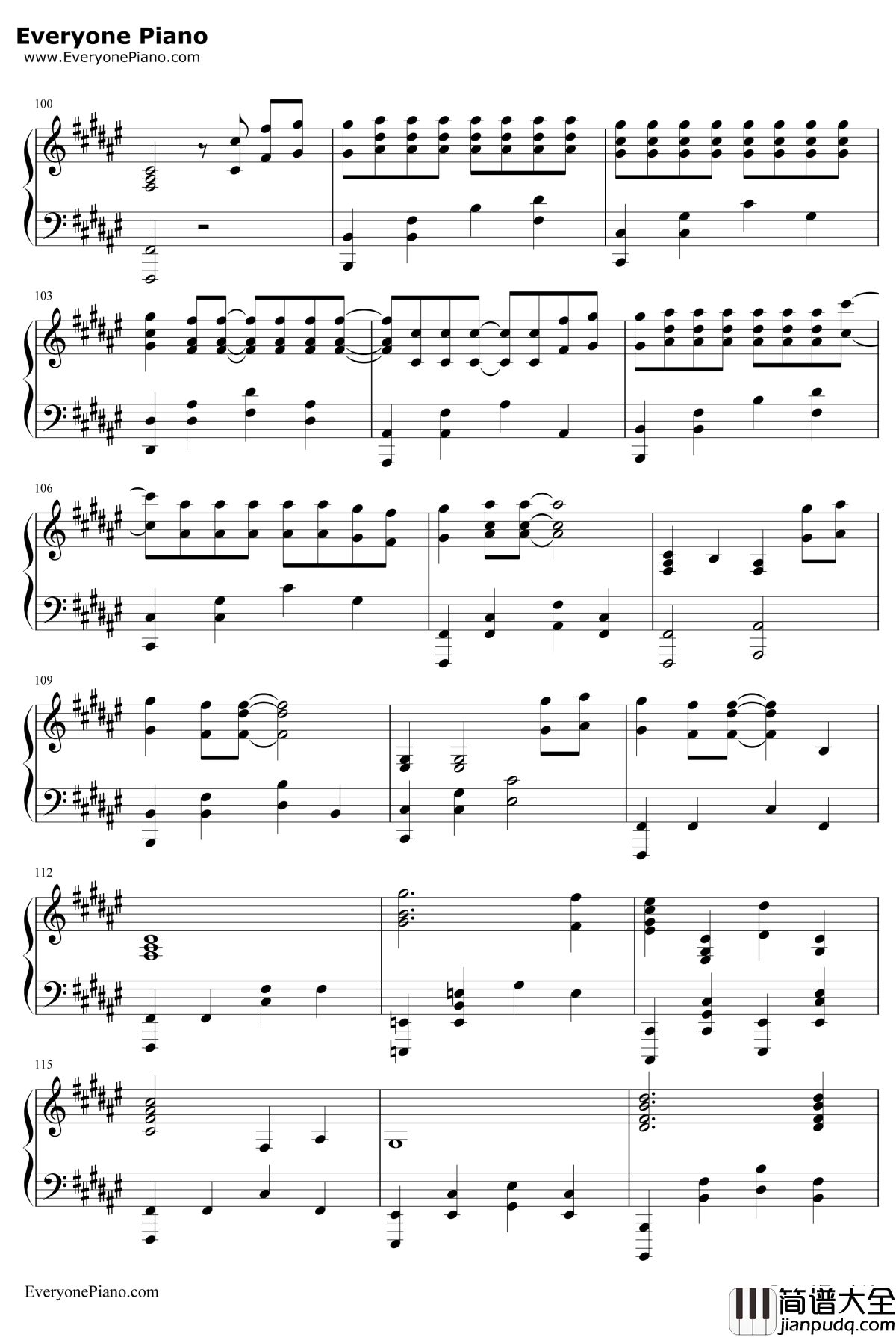 secret_base~你给我的所有~钢琴谱_ZONE_secretbase