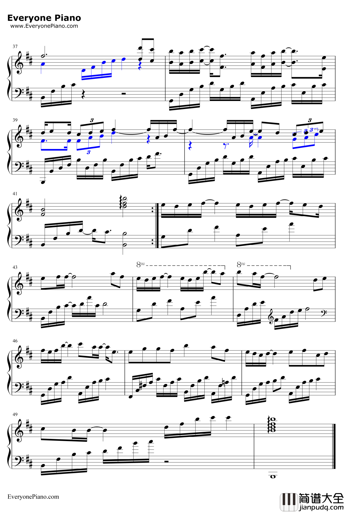 了结钢琴谱_董贞_笑傲江湖插曲