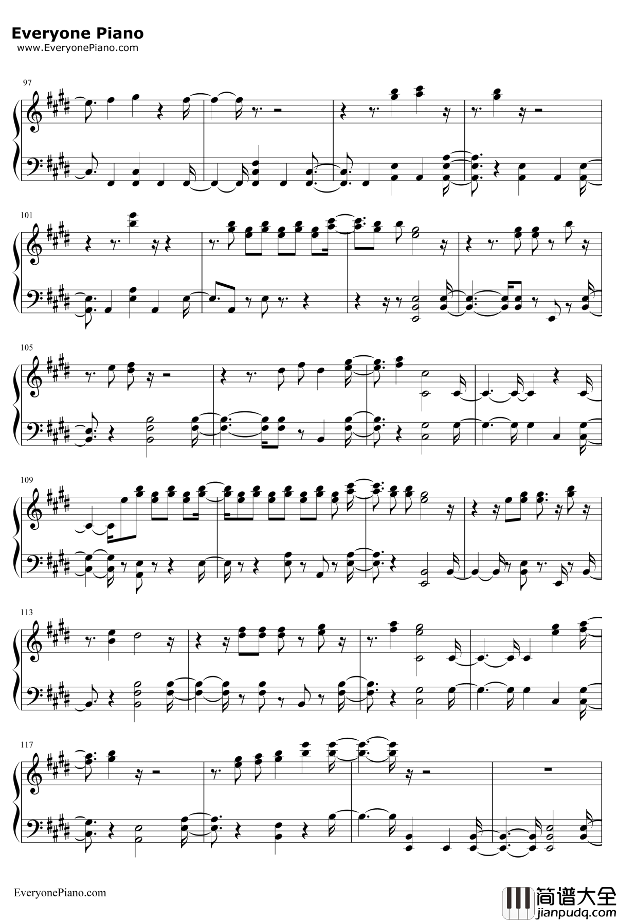 Space_Between钢琴谱_MalEvie_后裔2OST