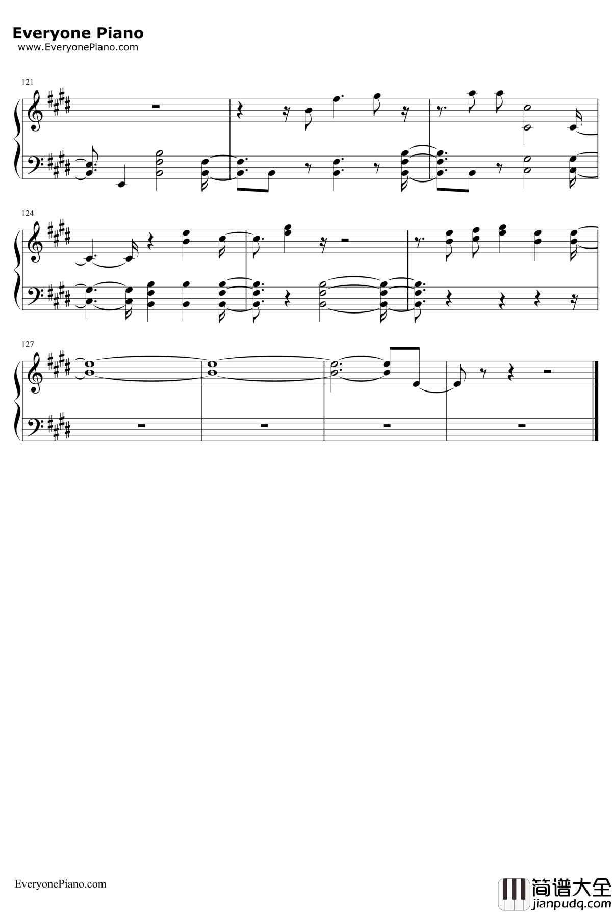 Space_Between钢琴谱_MalEvie_后裔2OST