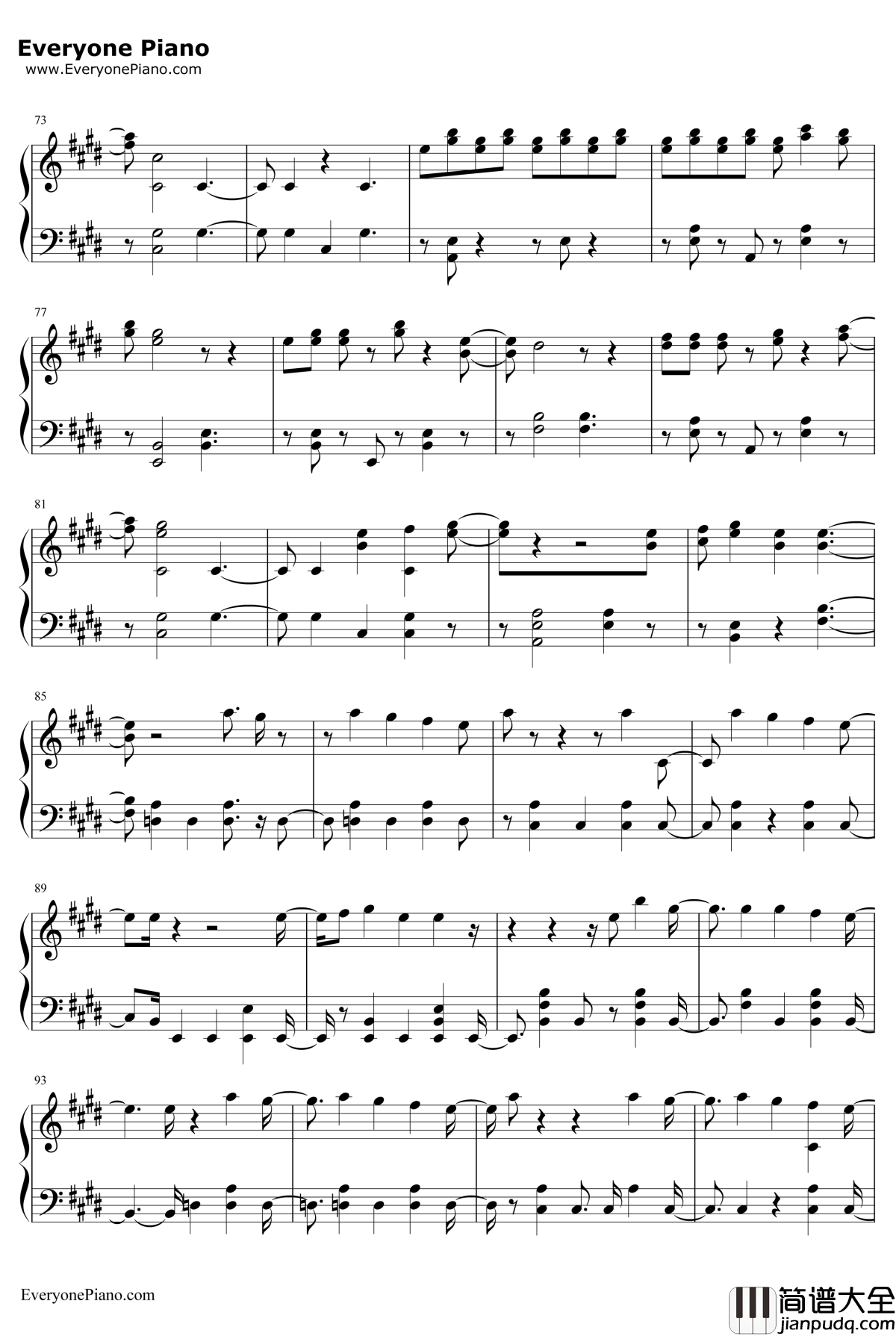 Space_Between钢琴谱_MalEvie_后裔2OST