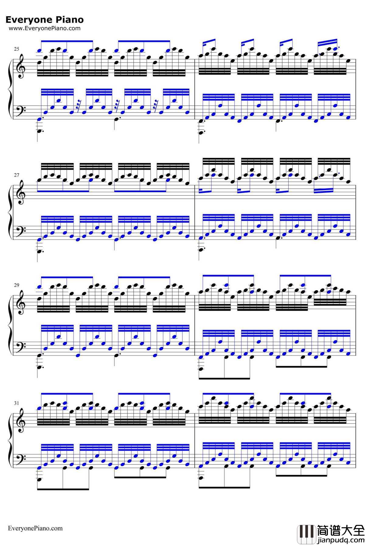 Cornfield_Chase钢琴谱_HansZimmer_星际穿越OST