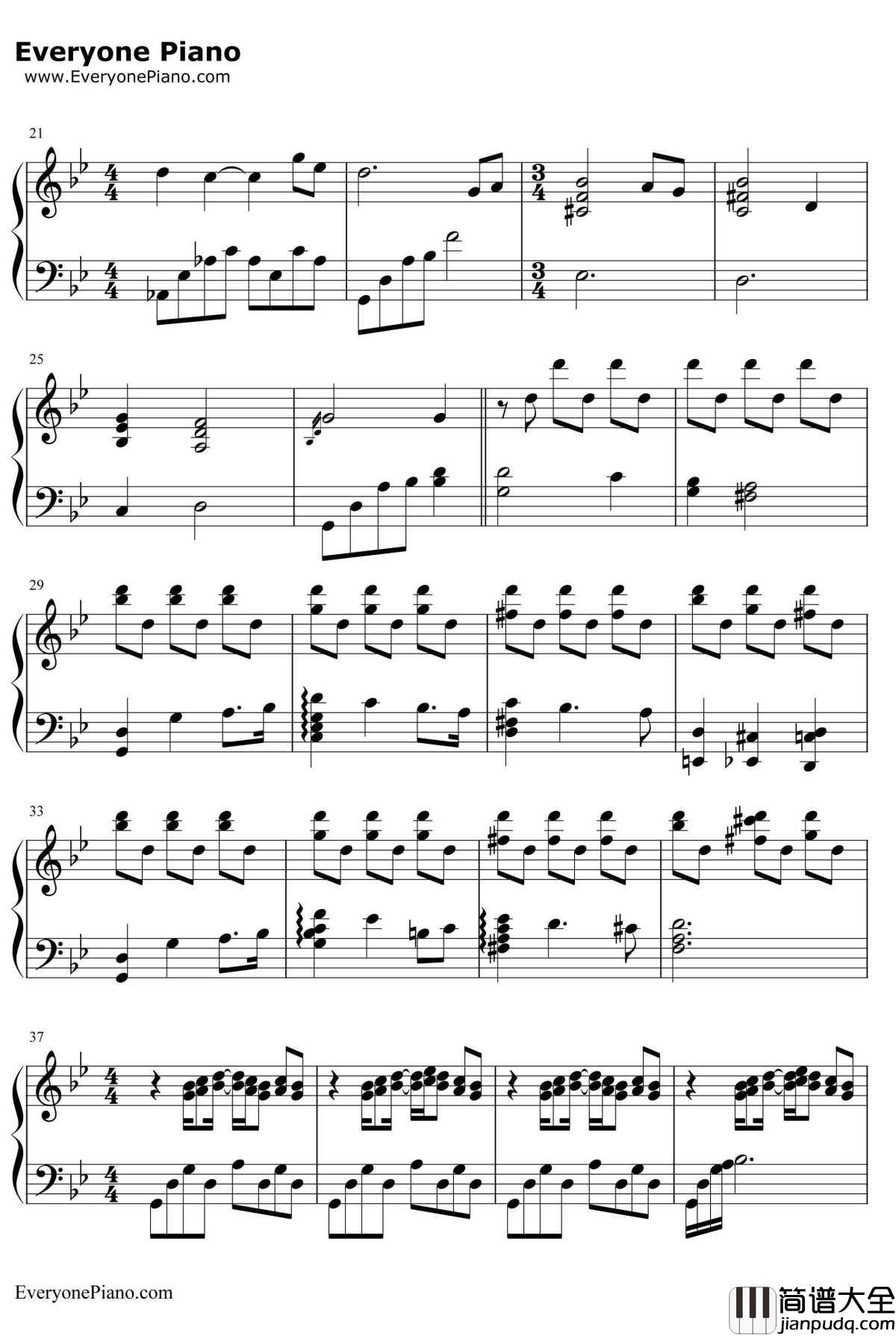 花火钢琴谱_久石让_はなび_电影花火OST