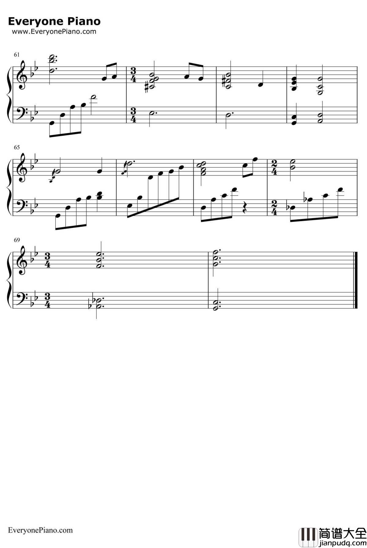 花火钢琴谱_久石让_はなび_电影花火OST