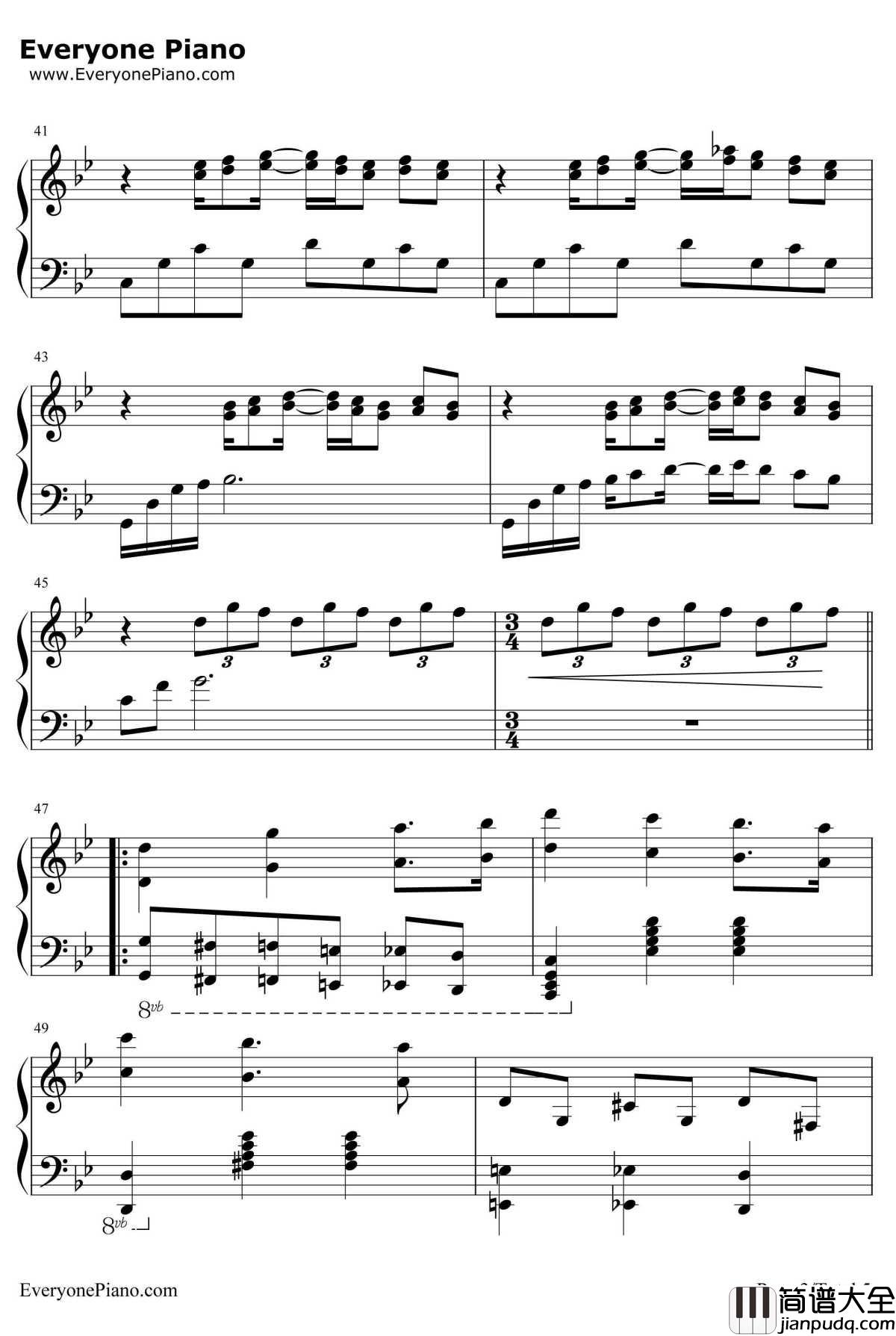 花火钢琴谱_久石让_はなび_电影花火OST