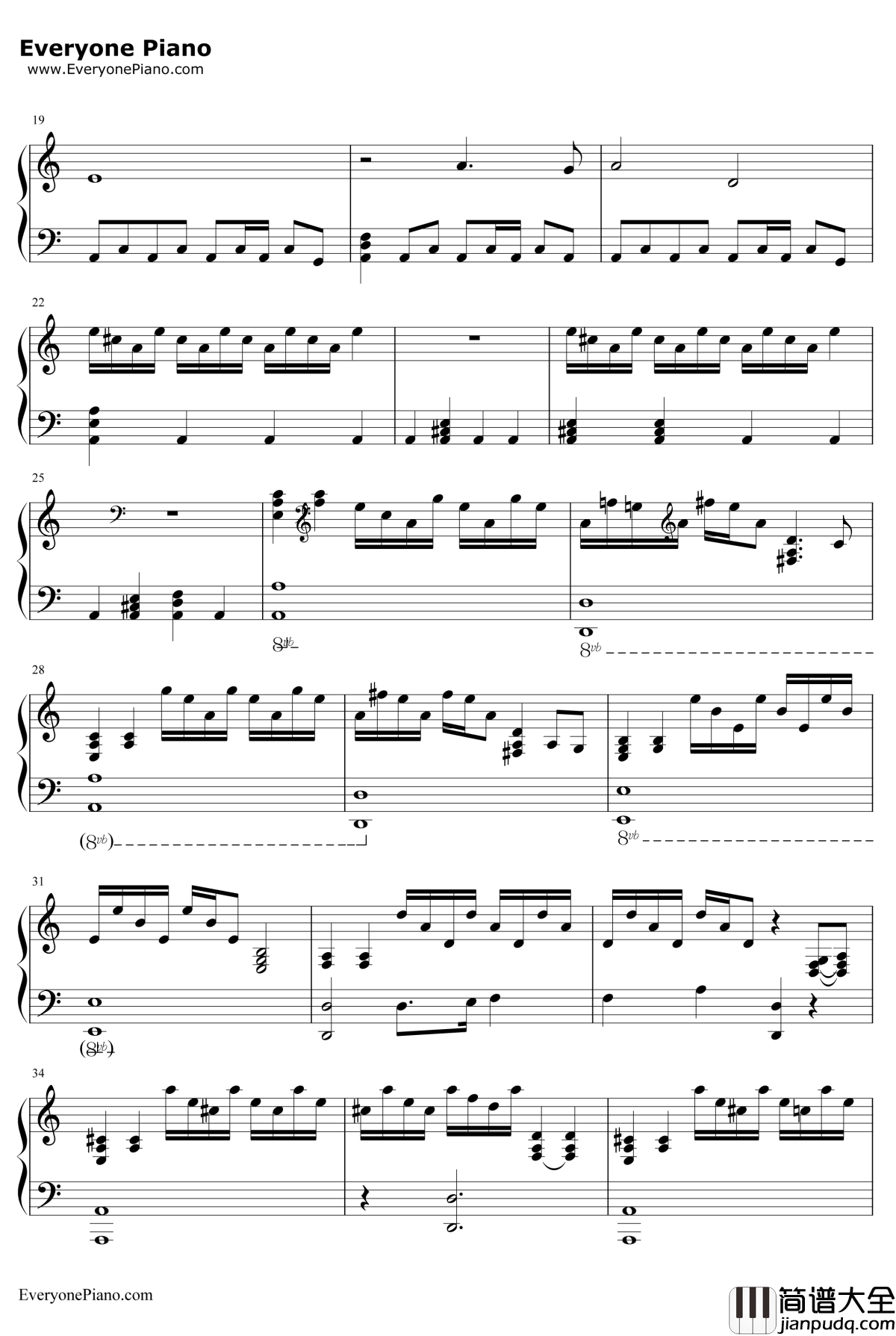 House_Of_Cards钢琴谱_JeffBeal_HouseOfCards