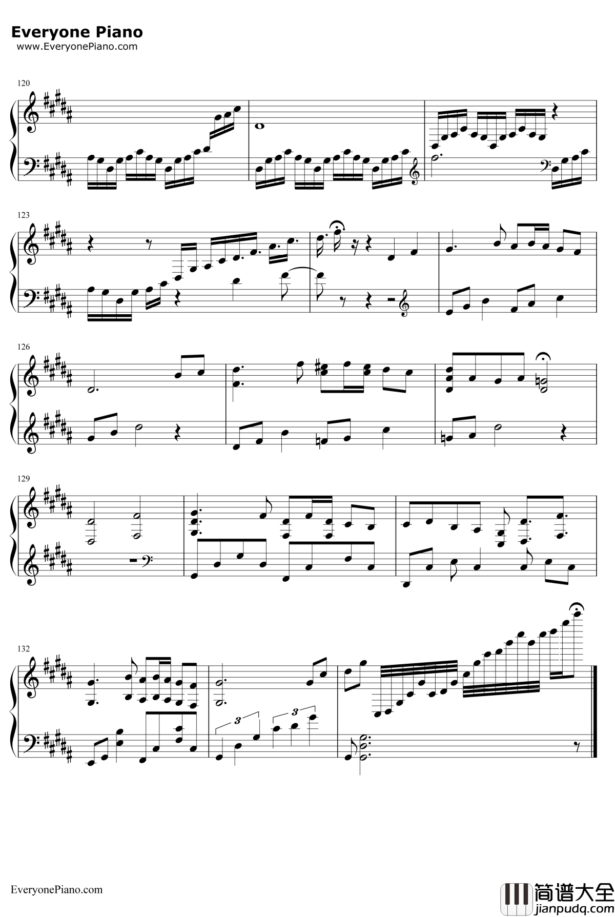 千年幻想郷钢琴谱_东方project_东方永夜抄OST