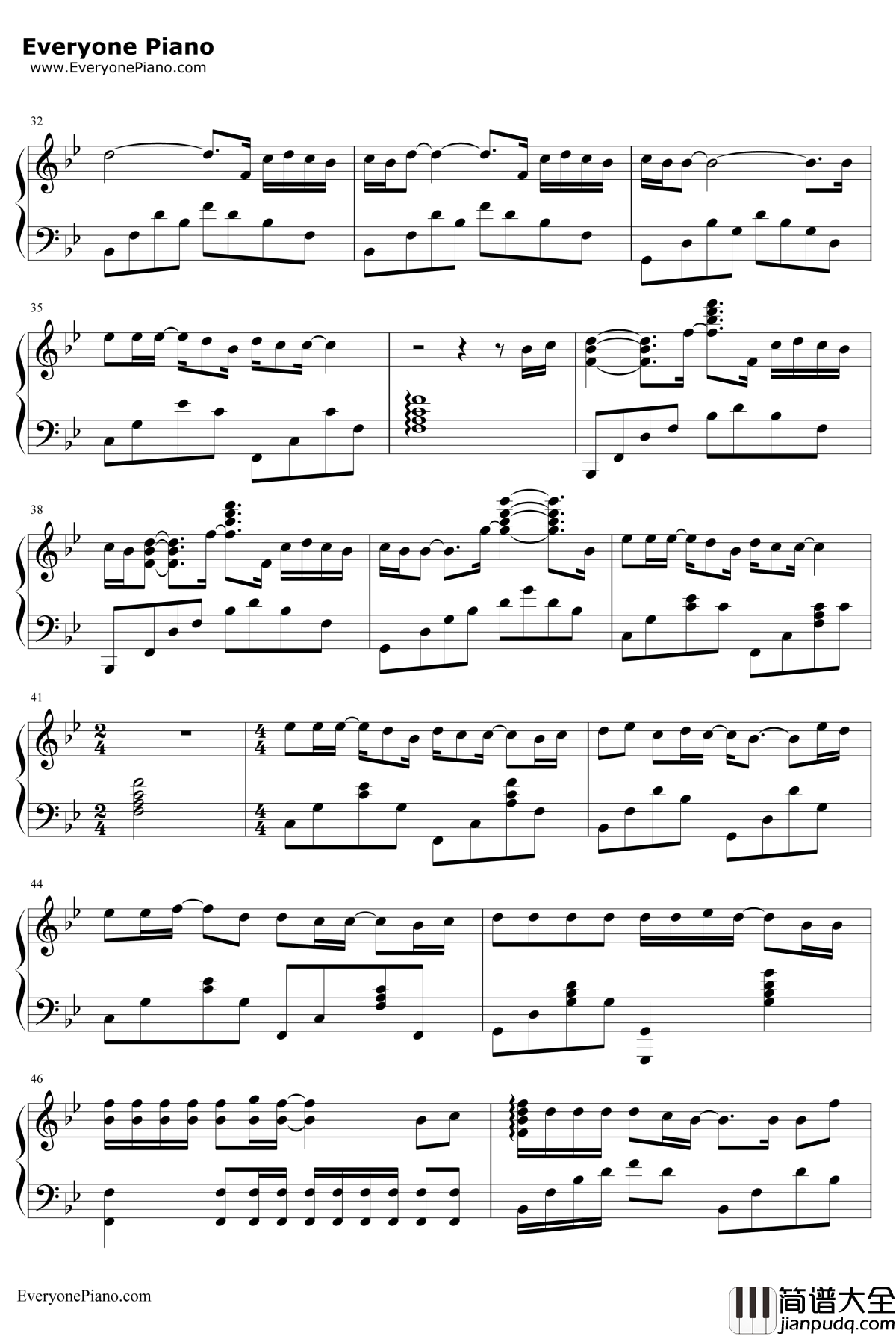 不浪漫罪名钢琴谱__王杰