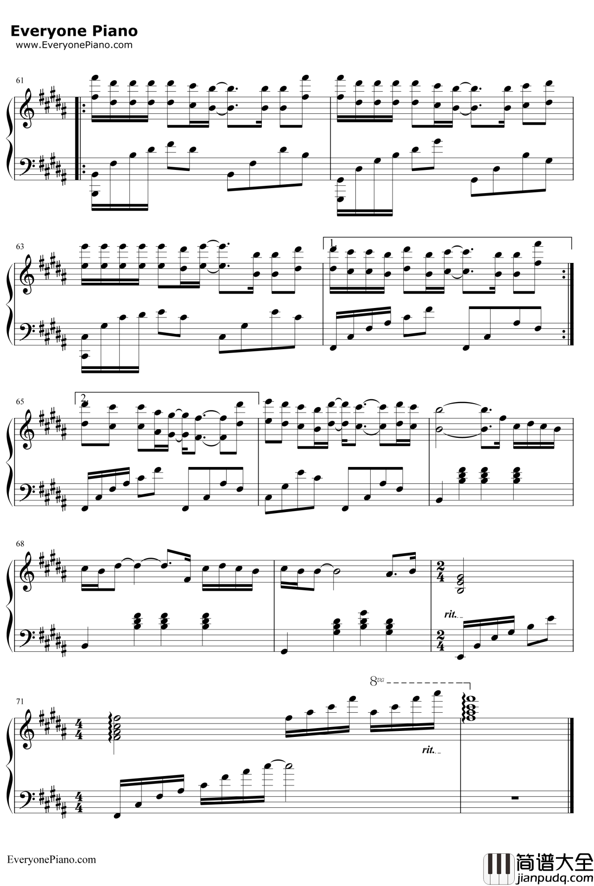 不浪漫罪名钢琴谱__王杰