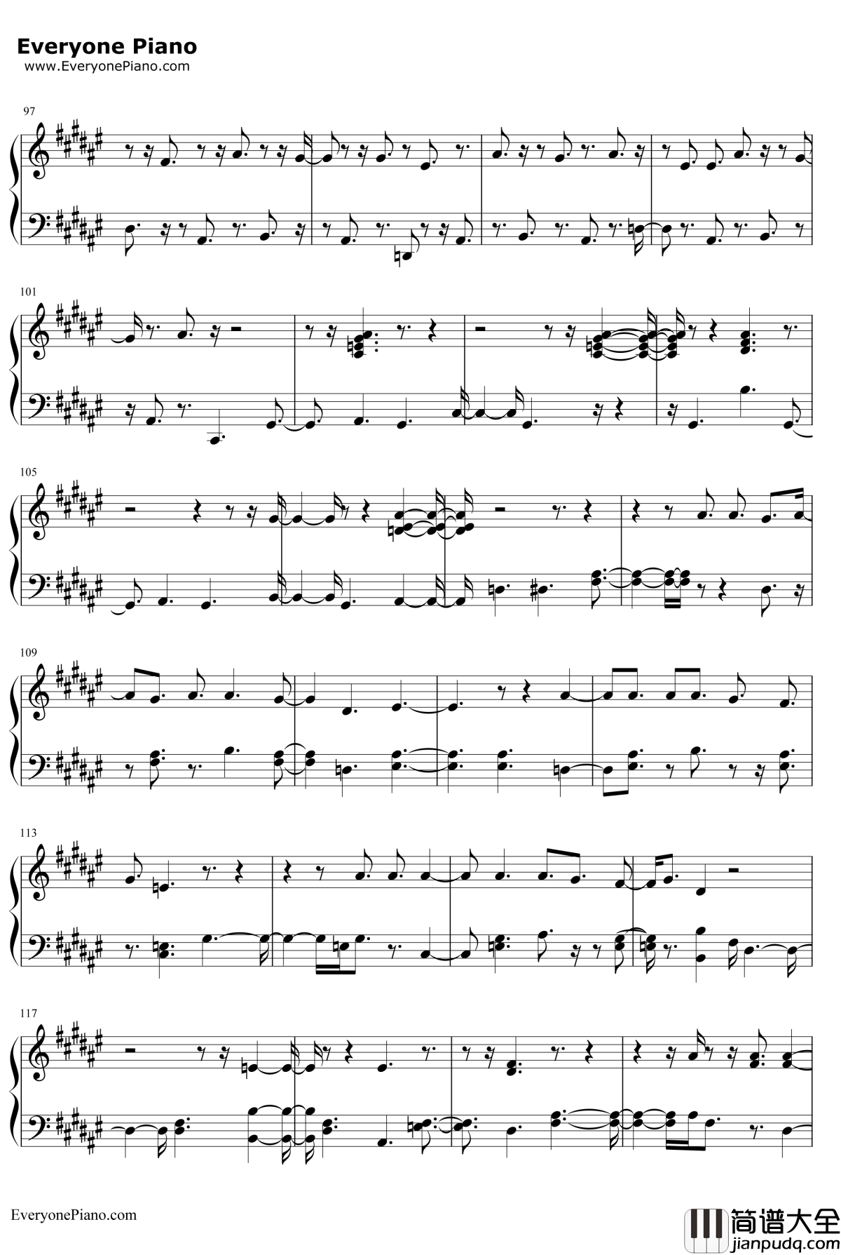 Summer_Bummer钢琴谱_LanaDelRey