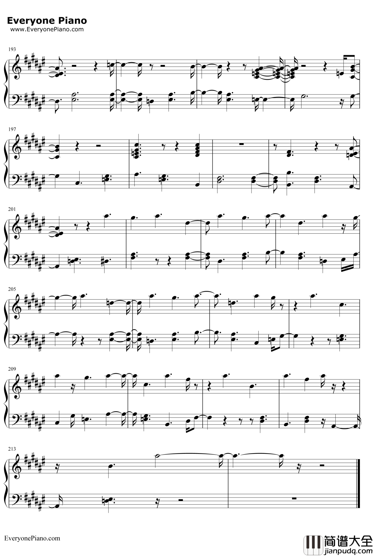 Summer_Bummer钢琴谱_LanaDelRey