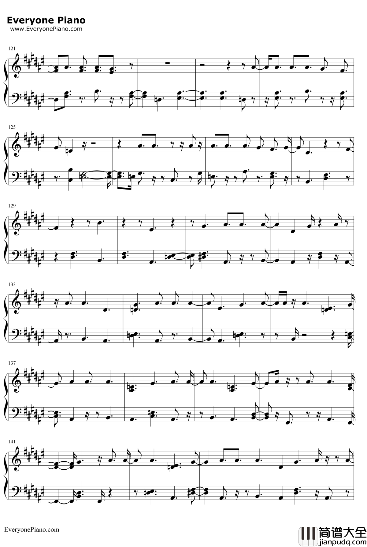 Summer_Bummer钢琴谱_LanaDelRey