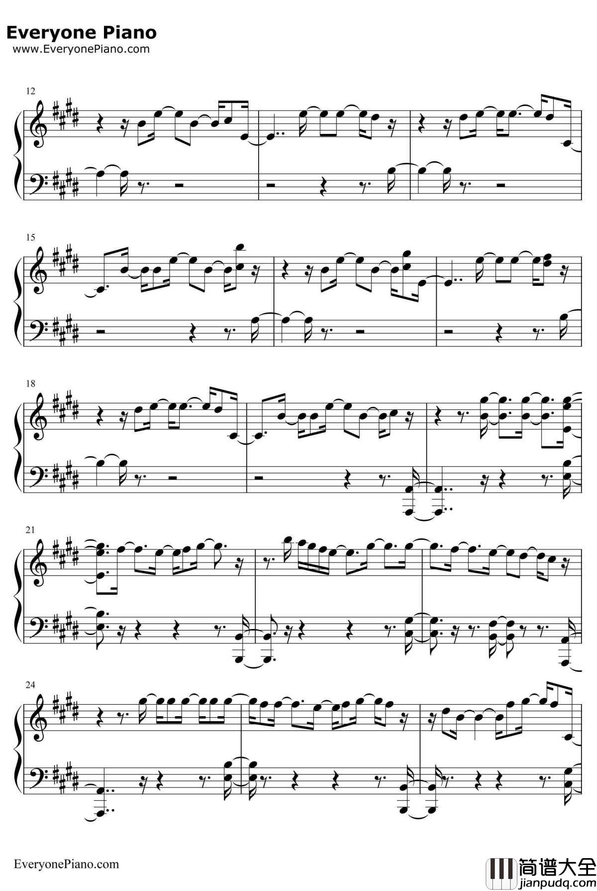 Scared_To_Be_Lonely钢琴谱_MartinGarrixDuaLipa