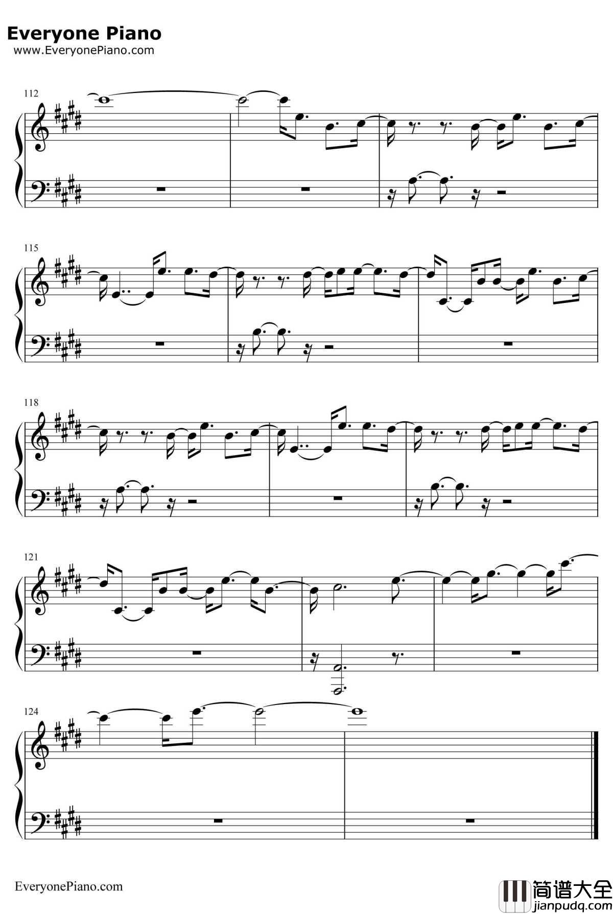 Scared_To_Be_Lonely钢琴谱_MartinGarrixDuaLipa