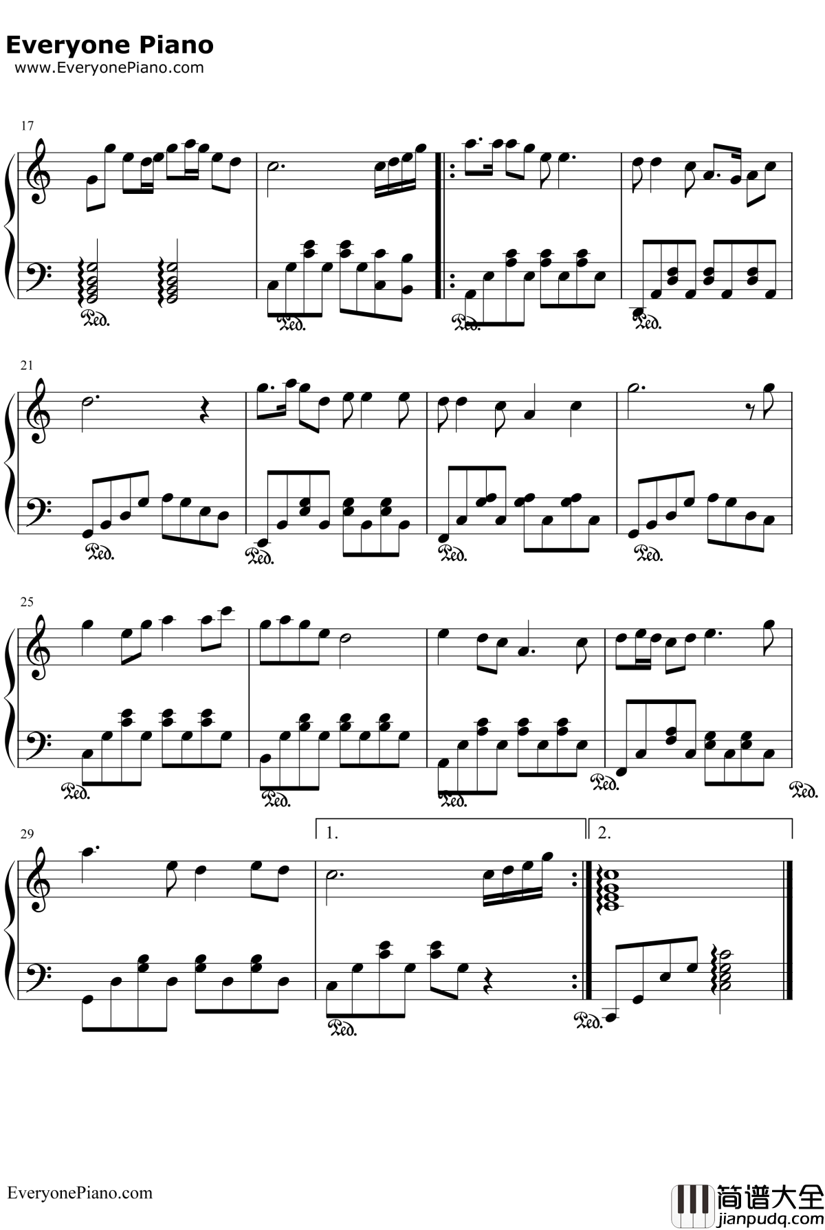 绿岛小夜曲钢琴谱_周蓝萍